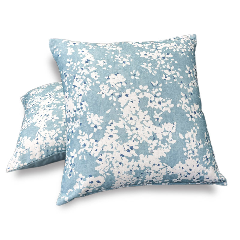 Ensemble de 2 housses de coussins décoratifs 18 po, Turquoise