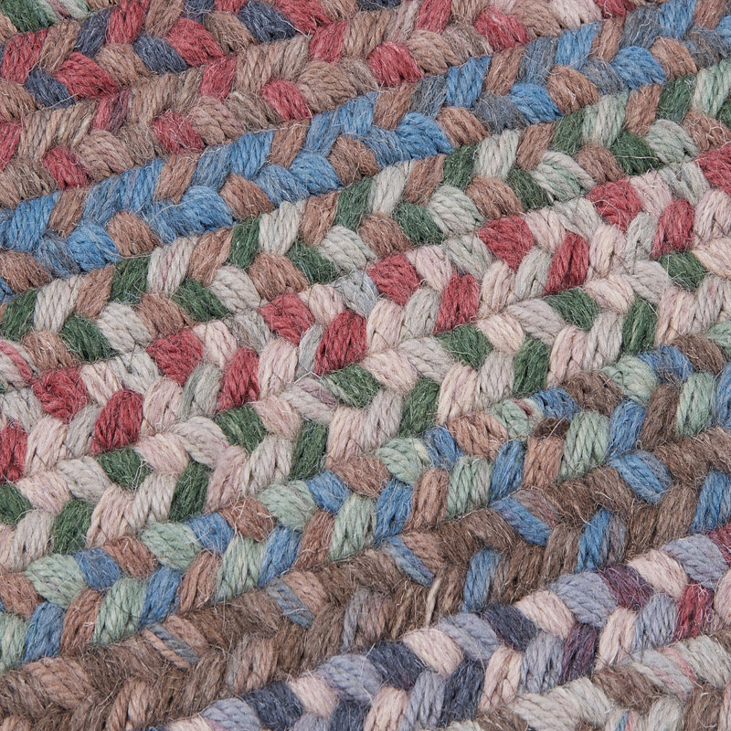 Tapis réversible en laine Oyola - crépuscule, Ovale 3 pi x 5 pi