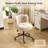 Plush Velvet Swivel Chair Antique Bronze Base  With Wheels-1086299110