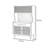 Modern Household Perforated Panel Display Case-121640302