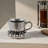 Stoneware Mug With Ball Edge Saucer