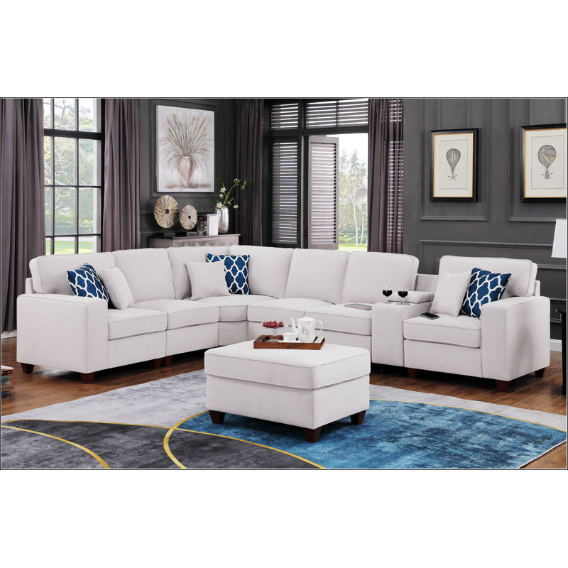 Sam Sectional Sofa With Ottoman