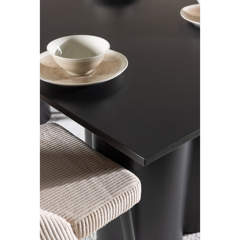 Sibley 6 - Person Dining Set, Black