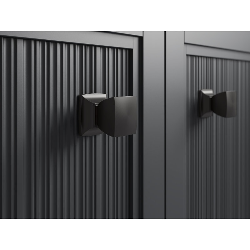 Bouton d'armoire Hearthaven, Noir mat