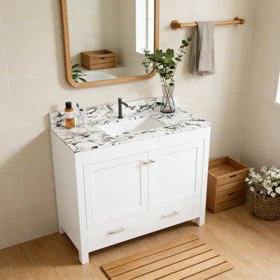 Meuble-lavabo moderne 43 po