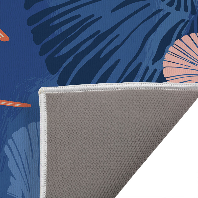 Starfish Outdoor Doormat, 17" W x 24" L, Navy