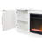 Jaclynn Modern Fireplace Console, Entertainment Storage, TV Stand, Fully Assembled-102187057-102187055