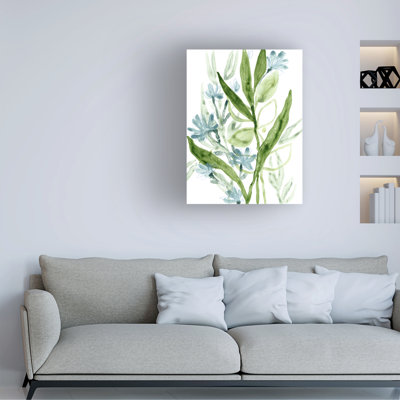 «Meadow Blues I» par June Erica Vess - peinture sur toile tendue