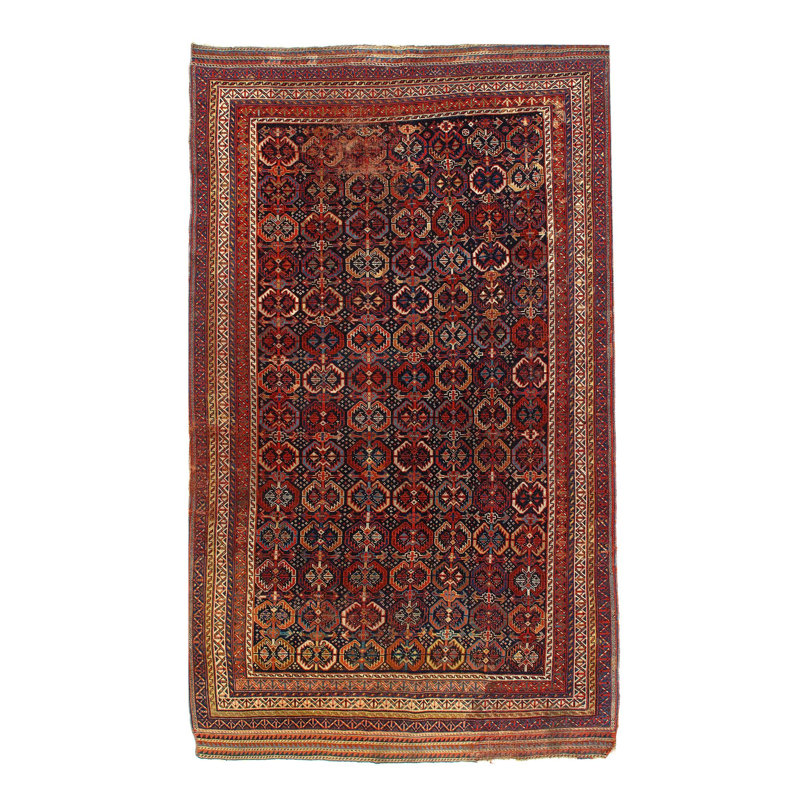 Hand Woven Cotton and Wool Area Rug