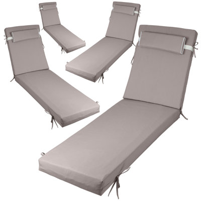 4ps 3-inch Thick Outdoor Lounge Chair Cushion-waterproof And Colorfast, Suitable For Most 80-inch Pool Terrace Chairs.