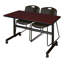 Table de nidification Nickilis, 2 chaises empilables Zeng-32668092-32668114