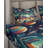 Ambesonne Outer Space Sheet Set Surreal Astronaut Moon Multicolor Teal Red-109258444