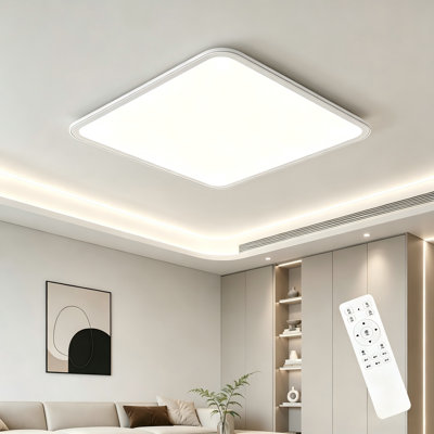 Deshunda 1 - Light 19.7" Simple Square LED Flush Mount