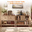 Console Farmhouse de 41,7 po de largeur avec prise de courant et ports USB, 2 armoires, 2 tiroirs, canapé d'entrée, table de rangement latérale pour le salon, le café et le couloir-133355847
