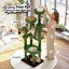Arbre à chat de 72 po de haut, tour pour chat avec capsule transparente, poteaux à griffer en sisal, perchoirs moelleux et jouets interactifs-114390069