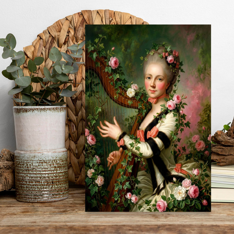 Art mural Mademoiselle Desroches, H 18 po x l 12 po