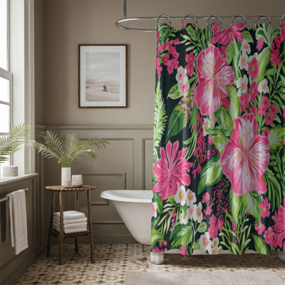 Rideau de douche 1 pièce Delicate