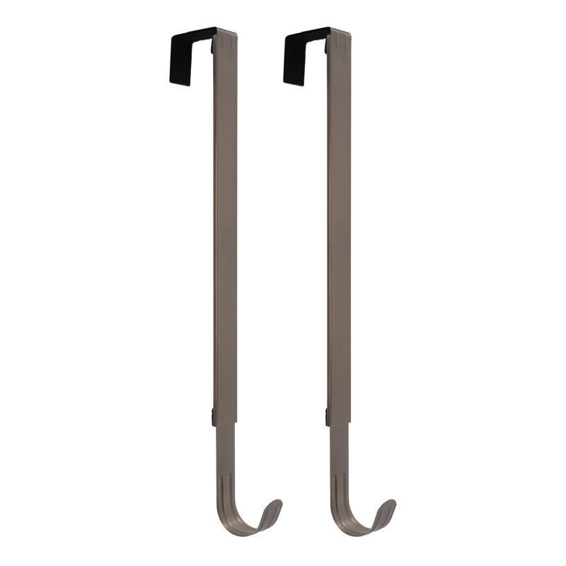 Adapt Adjustable Length Wreath Hanger, Brushed Nickel