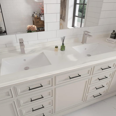 Robinet de salle de bain avec bonde escamotable, monotrou, robinet carré de style contemporain, fabrication en laiton massif, mouvement à levier pour économiser l'eau, conception de service durable, performance