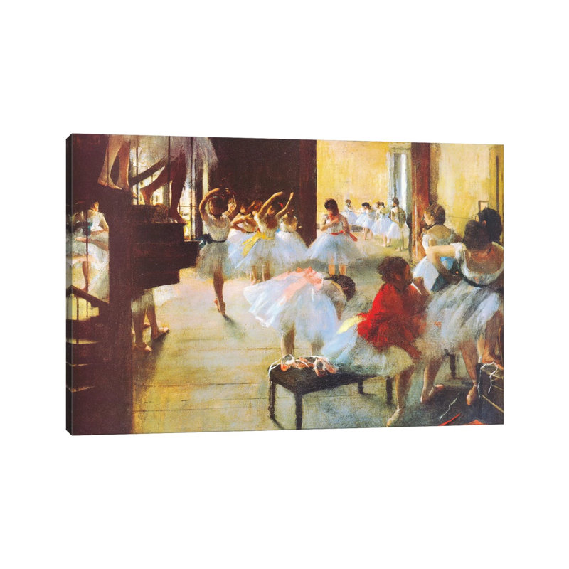 Ecole De Danse (Dance School) by Edgar Degas - Wrapped Canvas Print, 20.32cm H x 30.48cm W x 1.91cm D