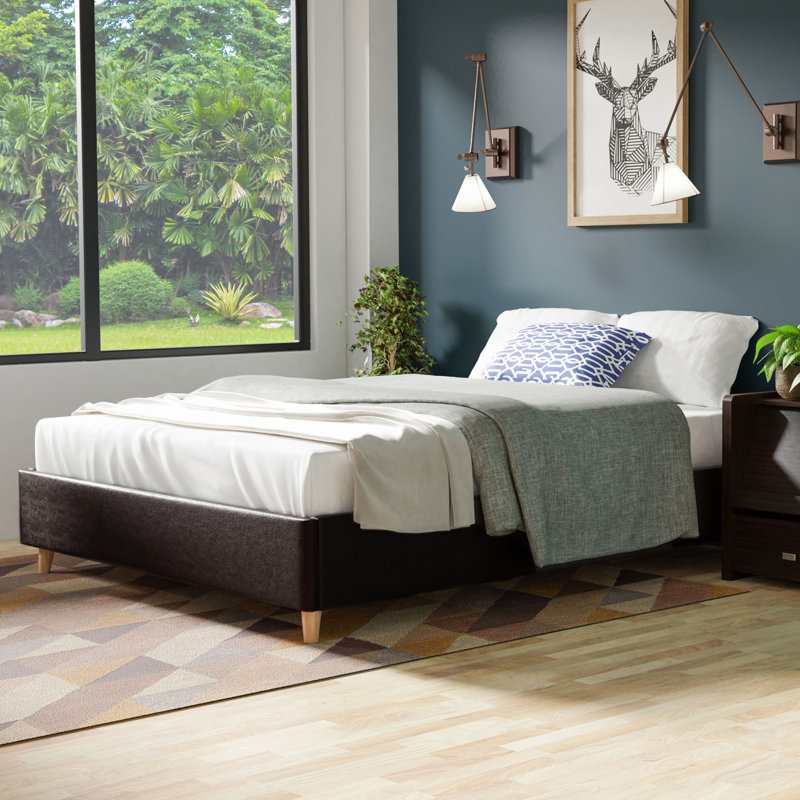 Goodwater Vegan Leather Platform Bed