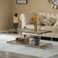 Glass Top Living Room Table Set