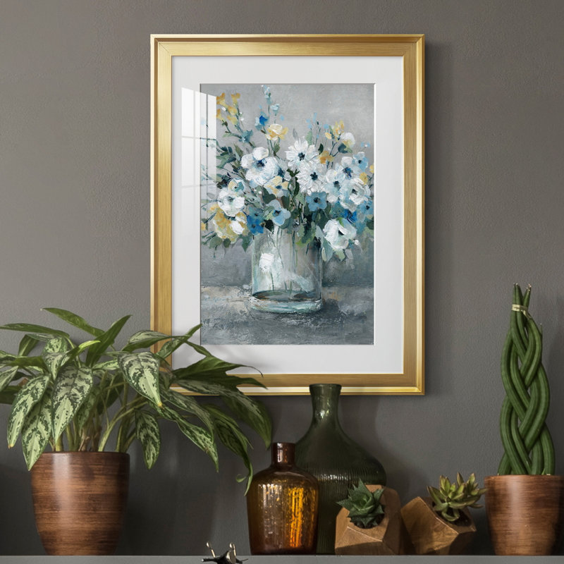 Sweetest Blossoms - peinture encadrée, Or, H 22,5 po x l 30,5 po x P 1,5 po