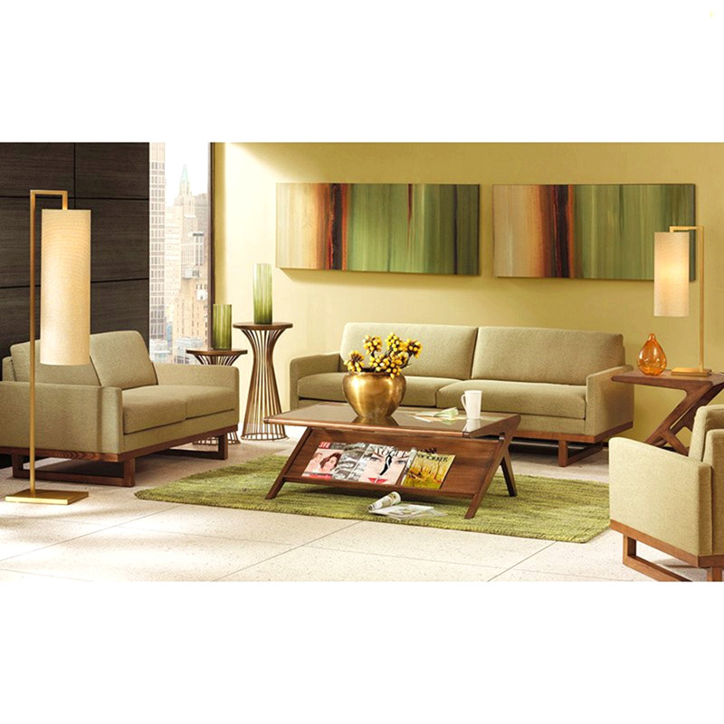 Coffee Table  W/Tempered Glass