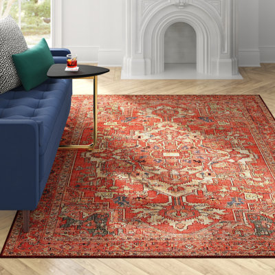 Thoms Damask Area Rug