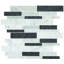 Daltile Lavaliere Carrara W /Blck Ant Mir Random Linear Mosaic