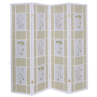 Boothbay Solid Wood Folding Room Divider