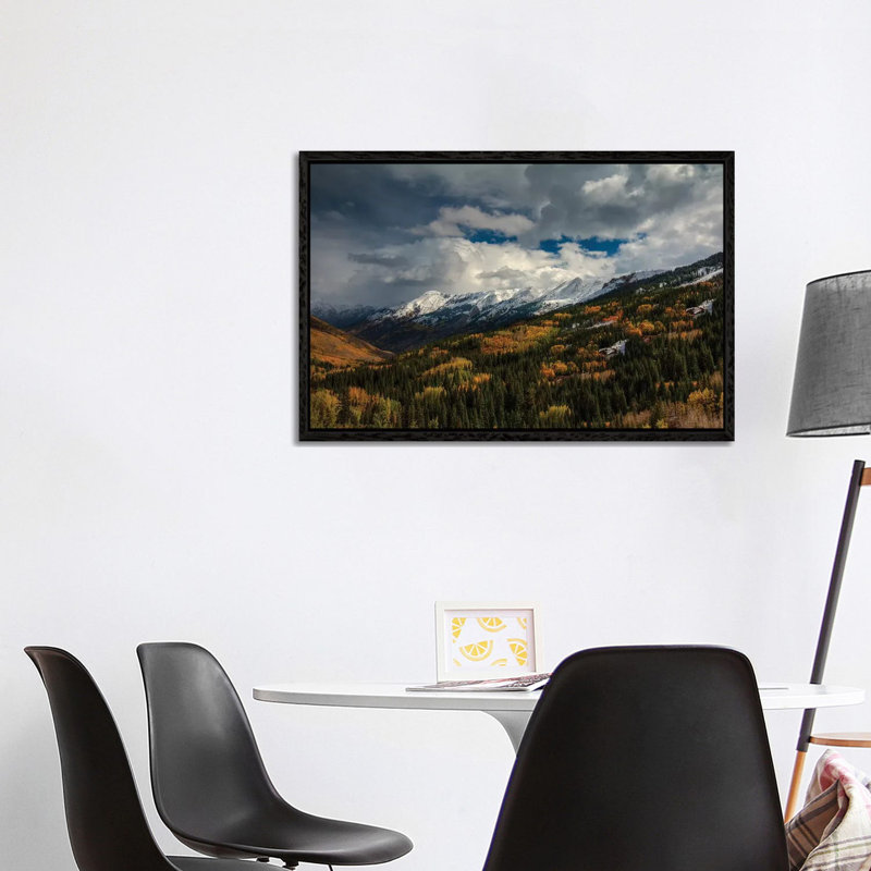Storm Over Red Mountain Pass by Bill Sherrell - Gallery-Wrapped Canvas Giclée on Canvas, Black Floater Framed