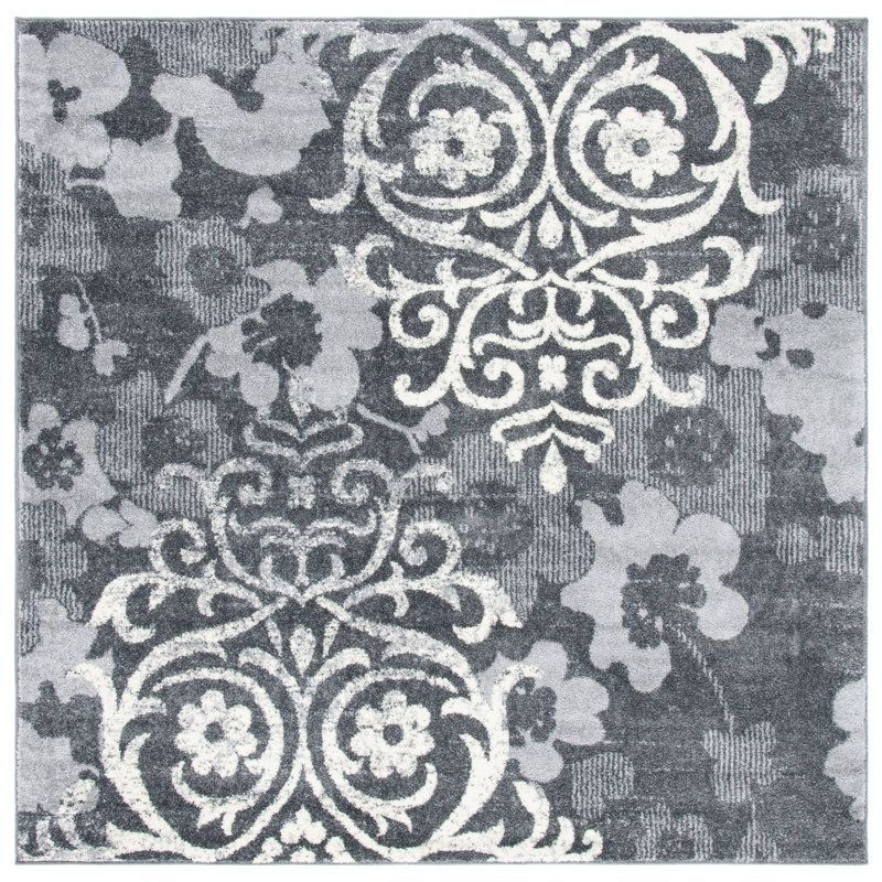 Tapis floral Adja Performance, Carré 6 pi 7 po