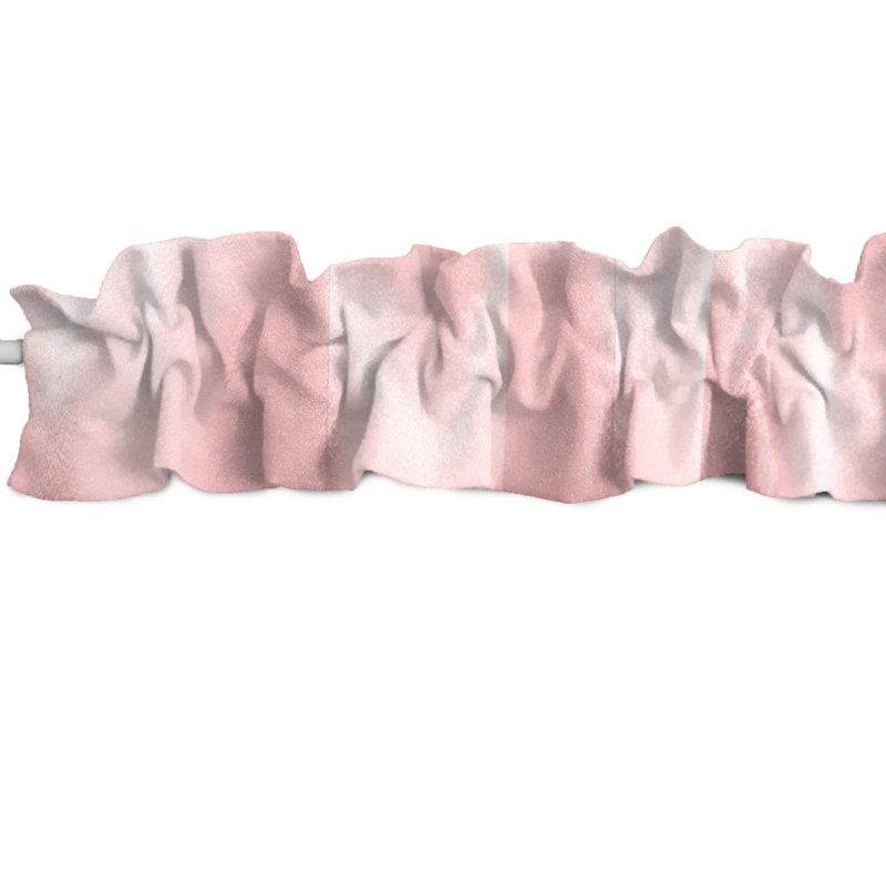 Tailored Window Valance, 58" W x 5" L, Pink