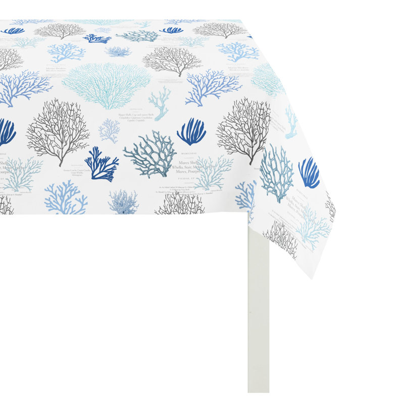 Summer Garden Tablecloth, 140cm W x 250cm L, Red