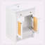 [Cabinet seulement] Meuble-lavabo blanc (lavabo non inclus)