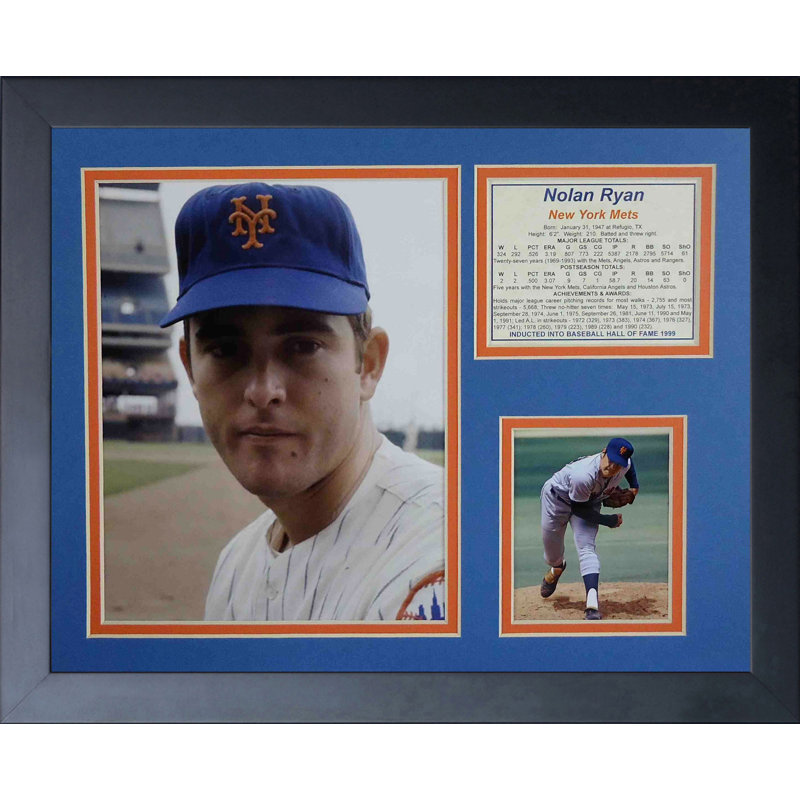 Souvenirs encadrée nolan ryan-mets