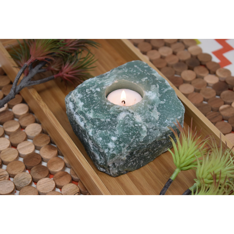 Porte-bougie 1,5 ", Quartz vert