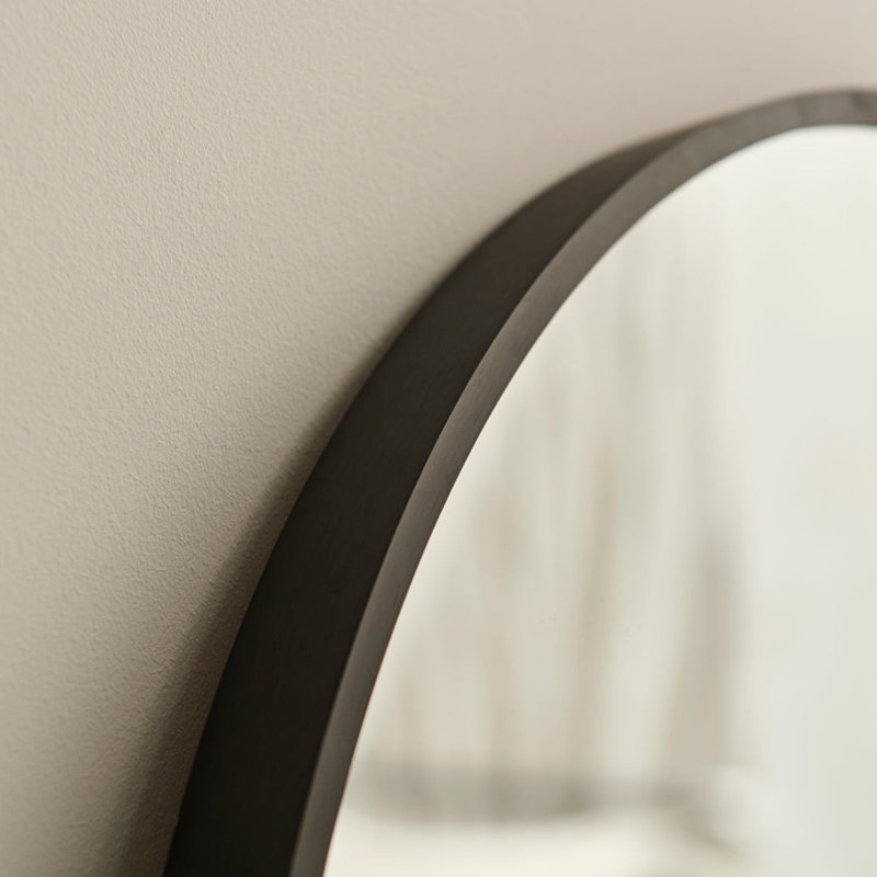 Symari Full Length Arch Mirror, Black, 170 cm H x 50 cm W