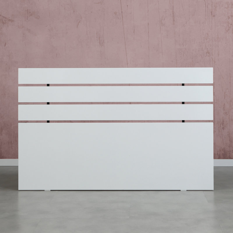 Huga Queen Modern Panel HeadBoard, White