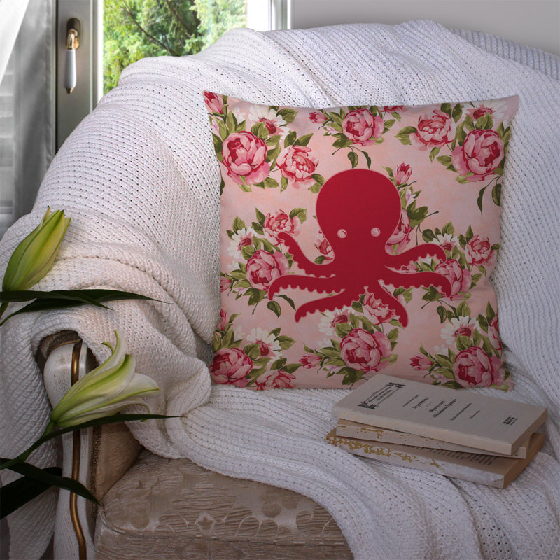  Coussin décoratif Octopus Shabby Elegance, Rose