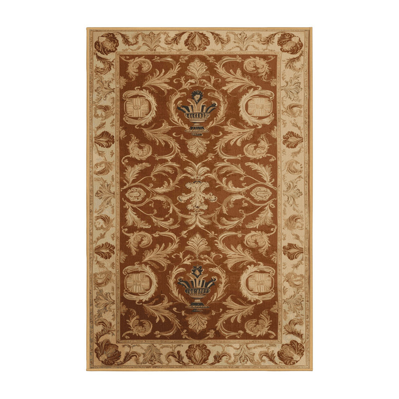 Tapis brun français lavable à la machine, Tapis de couloir 2 pi x 5 pi
