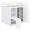 Lit mezzanine avec garde-robe, bureau et tablettes-1583836307