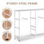 Commode double à 8 tiroirs pour chambre Aquetong, commode brune l 39,4 po avec structure robuste, commode de salon, placard, vestibule-131197126