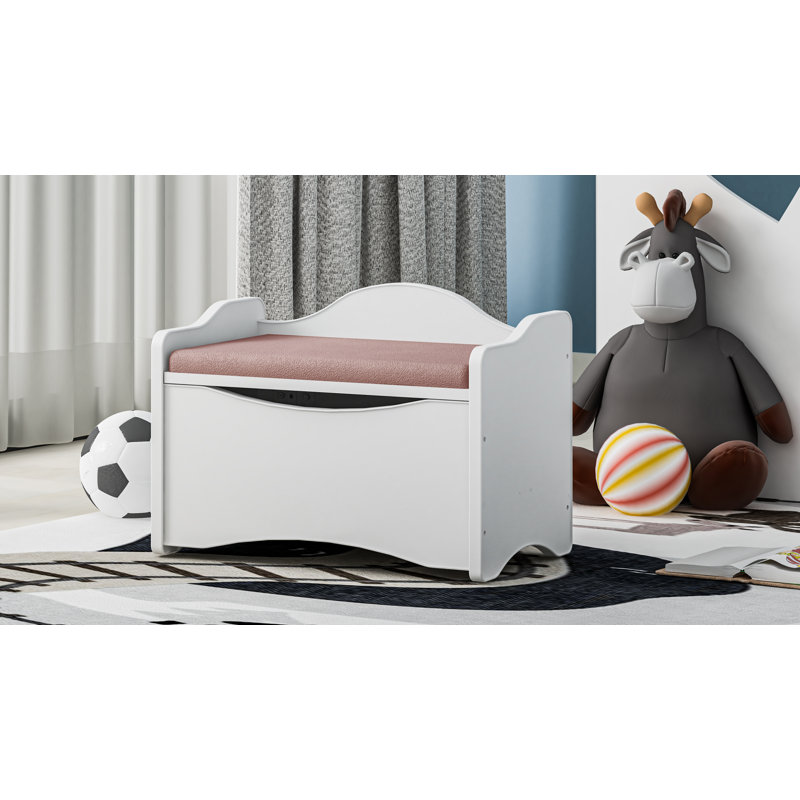 Anastacio Marlow Home Co. Massivholzkiste, Grey/Brown/Blue