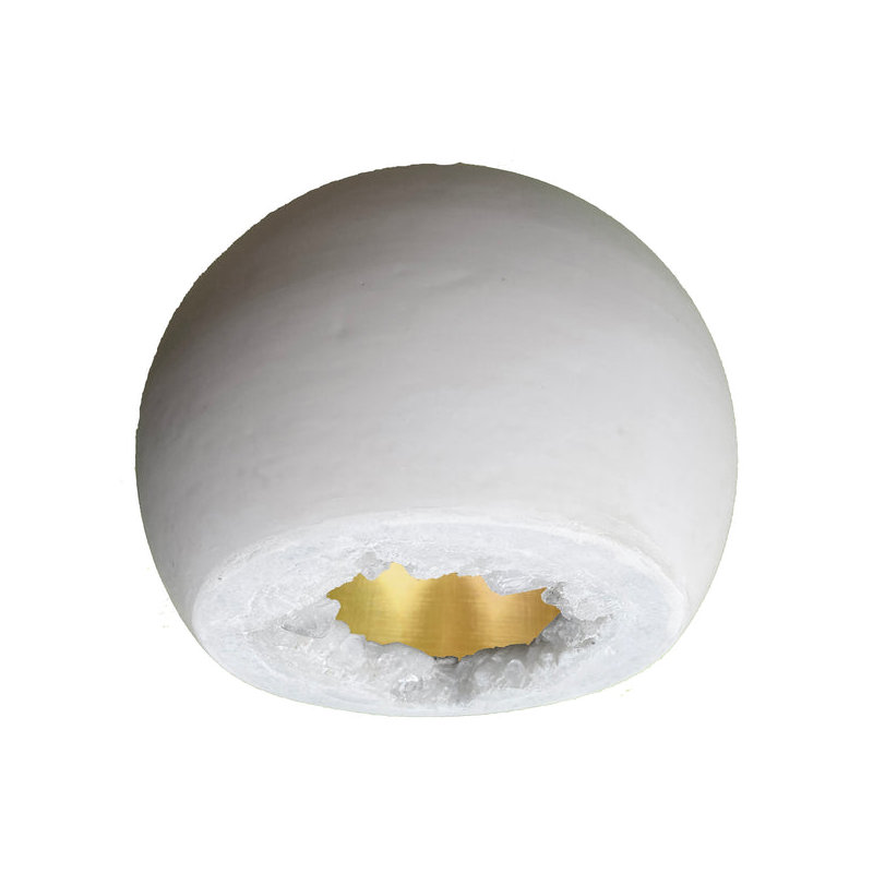 Geode 1 - Light Pendant, Matte White, Black