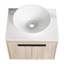 Meuble-lavabo moderne avec lavabo en céramique durable et grand espace de rangement
