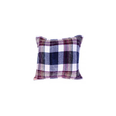 Lakewood Plaid Chenille Throw Pillow