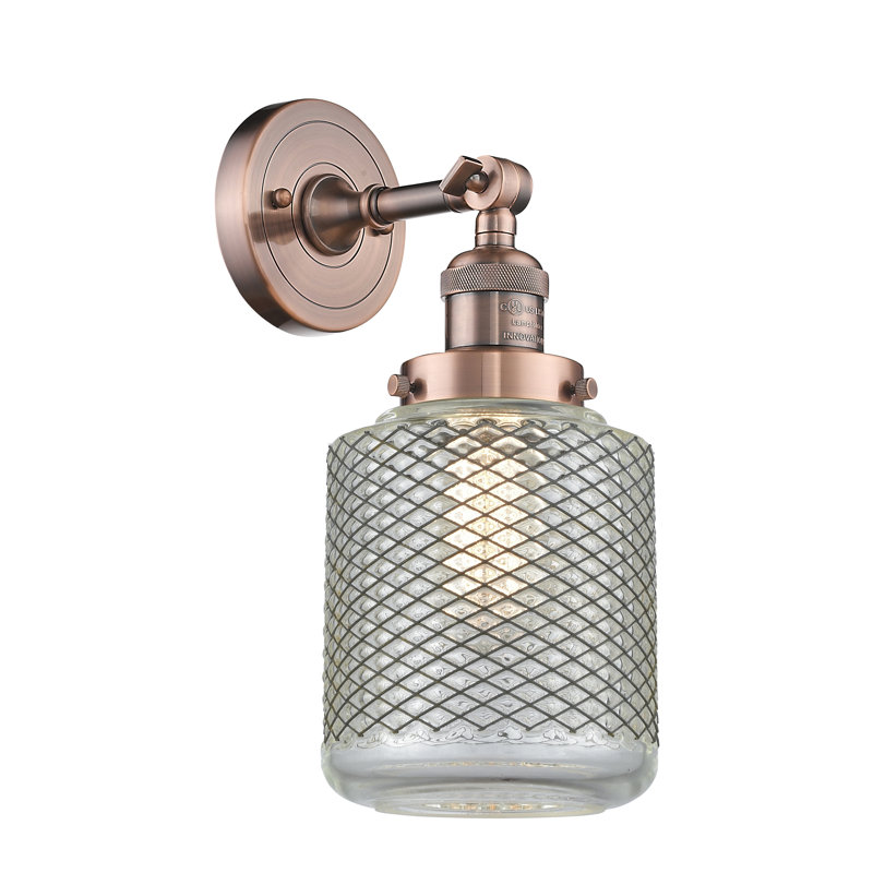 Iyana Dimmable Bath Sconce, 6 Watt Vinage LED Bulb, Antique Copper