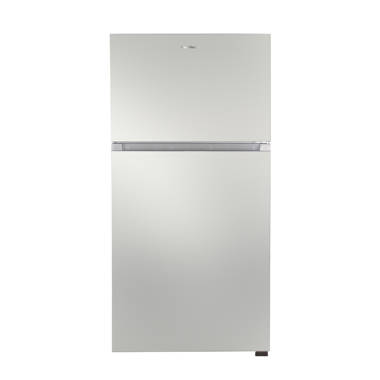 Black Stainless Steel 18 cu. ft. Top Freezer Fridge with Ice Maker